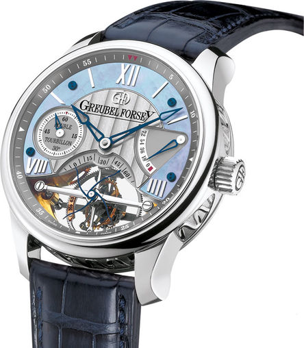 Review Greubel Forsey DOUBLE-TOURBILLON-VISION-PT-MOP Double Tourbillon 30 ° fake watches - Click Image to Close